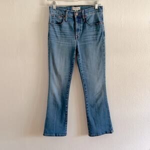 Madewell 5 Pocket Light Wash Cali Demi Boot Cut Jeans Size 26